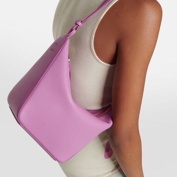 Loewe Hammock Mini Leather Hobo / Shoulder / Crossbody Bag in Rockrose NWT - Picture 2 of 10